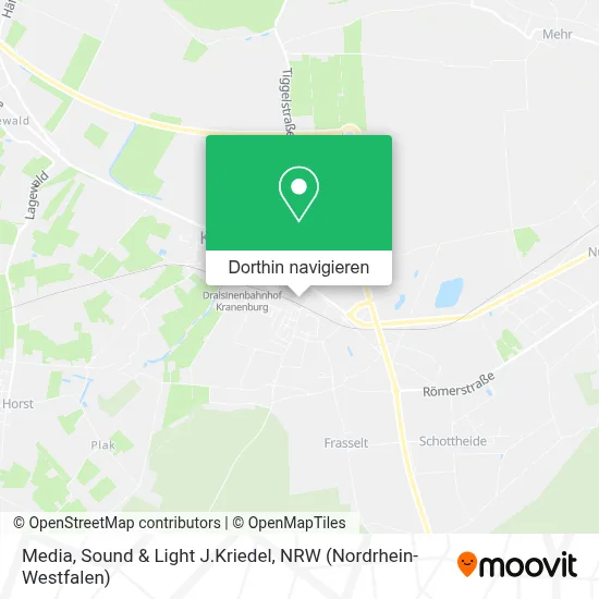 Media, Sound & Light J.Kriedel Karte