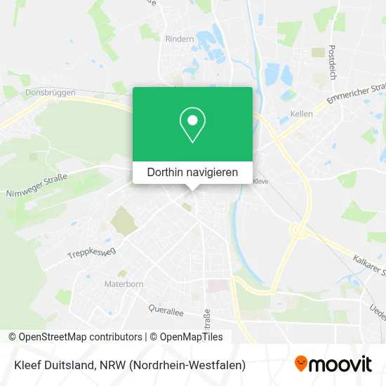 Kleef Duitsland Karte