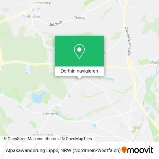 Alpakawanderung Lippe Karte