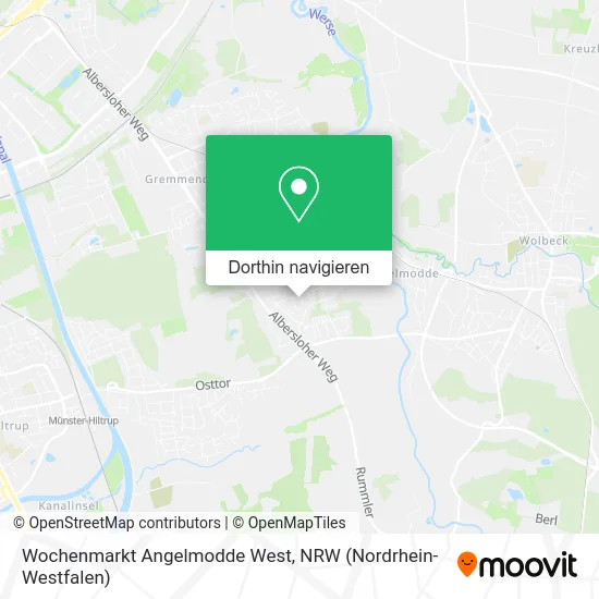 Wochenmarkt Angelmodde West Karte