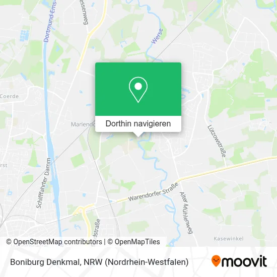 Boniburg Denkmal Karte