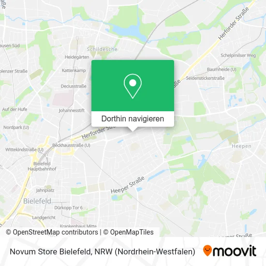 Novum Store Bielefeld Karte