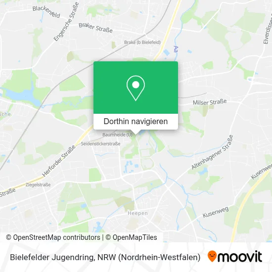 Bielefelder Jugendring Karte