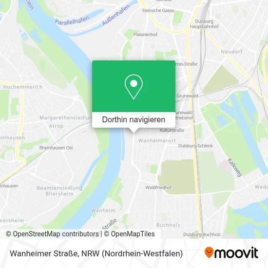 Wanheimer Straße Karte