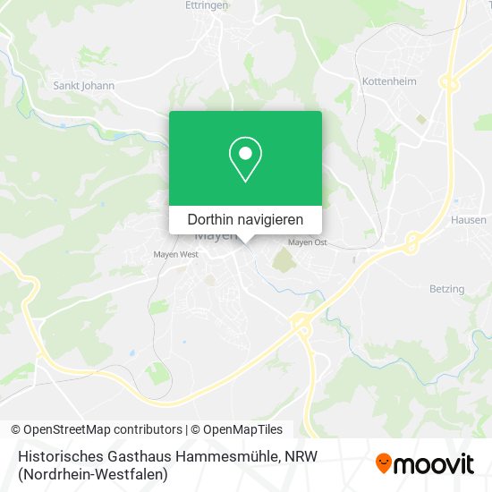 Historisches Gasthaus Hammesmühle Karte