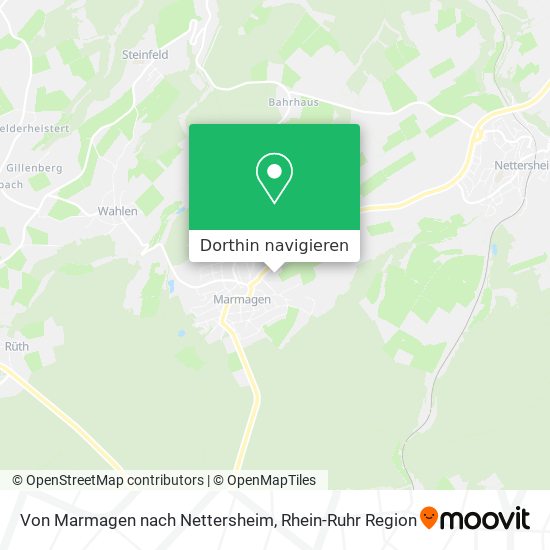 Von Marmagen nach Nettersheim Karte