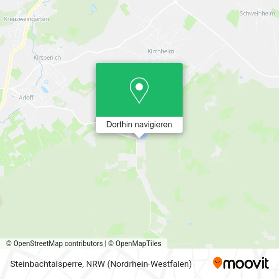 Steinbachtalsperre Karte
