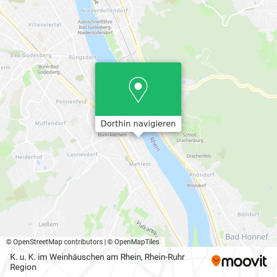 K. u. K. im Weinhäuschen am Rhein Karte