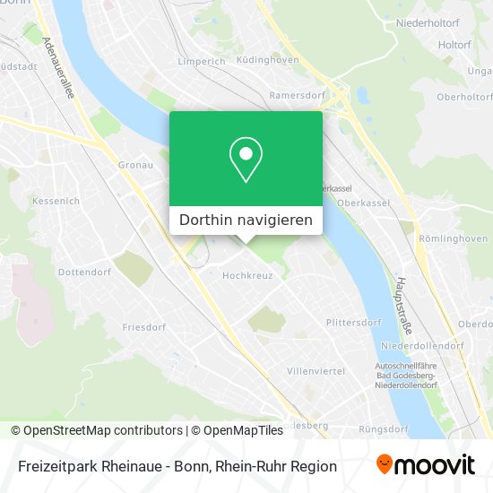 Wie komme ich zu Freizeitpark Rheinaue - Bonn mit dem Bus, der Bahn ...