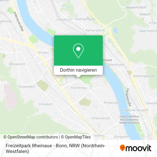 Freizeitpark Rheinaue - Bonn Karte