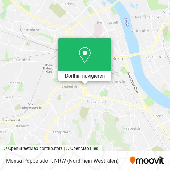 Mensa Poppelsdorf Karte