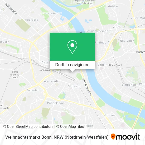 Weihnachtsmarkt Bonn Karte