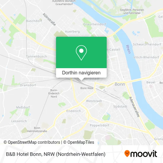 B&B Hotel Bonn Karte