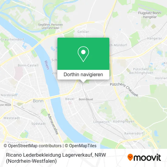 Ricano Lederbekleidung Lagerverkauf Karte