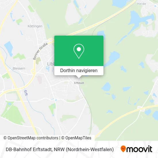 DB-Bahnhof Erftstadt Karte