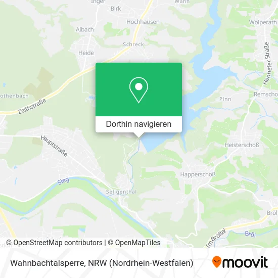 Wahnbachtalsperre Karte