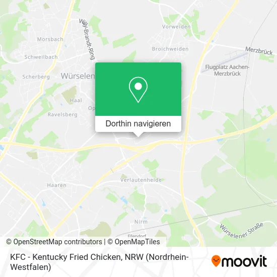 KFC - Kentucky Fried Chicken Karte