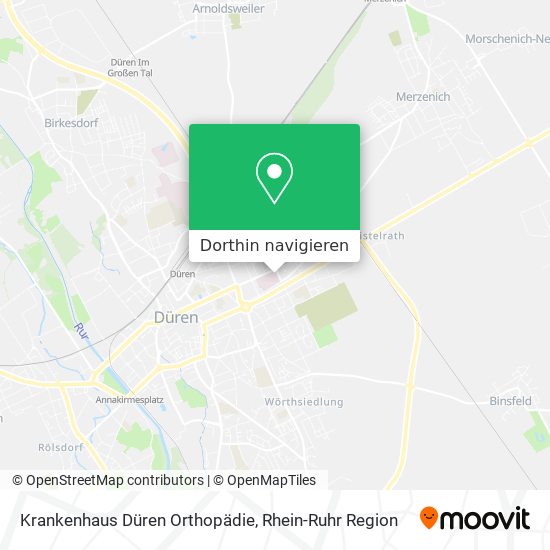 Krankenhaus Düren Orthopädie Karte