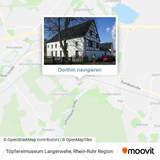 Töpfereimuseum Langerwehe Karte