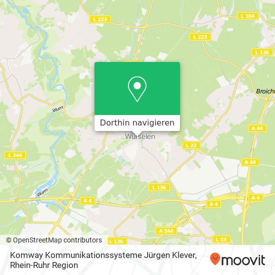 Komway Kommunikationssysteme Jürgen Klever Karte