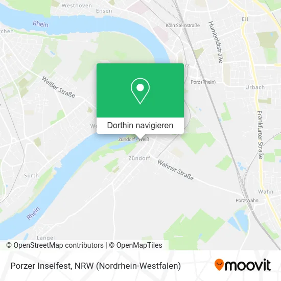 Porzer Inselfest Karte