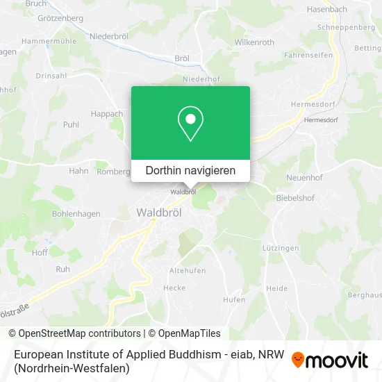 European Institute of Applied Buddhism - eiab Karte