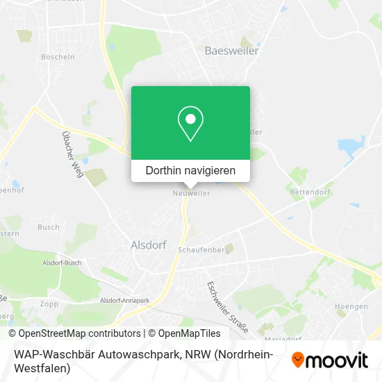 WAP-Waschbär Autowaschpark Karte