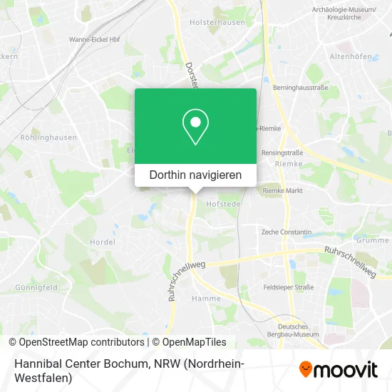 Hannibal Center Bochum Karte