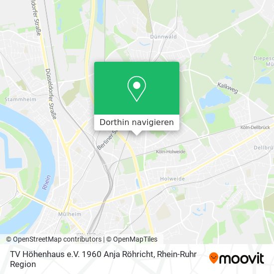 TV Höhenhaus e.V. 1960 Anja Röhricht Karte