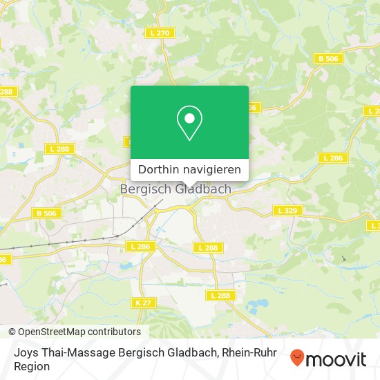 Joys Thai-Massage Bergisch Gladbach Karte