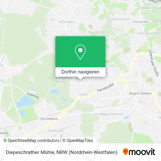 Diepeschrather Mühle Karte