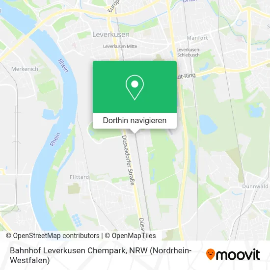 Bahnhof Leverkusen Chempark Karte