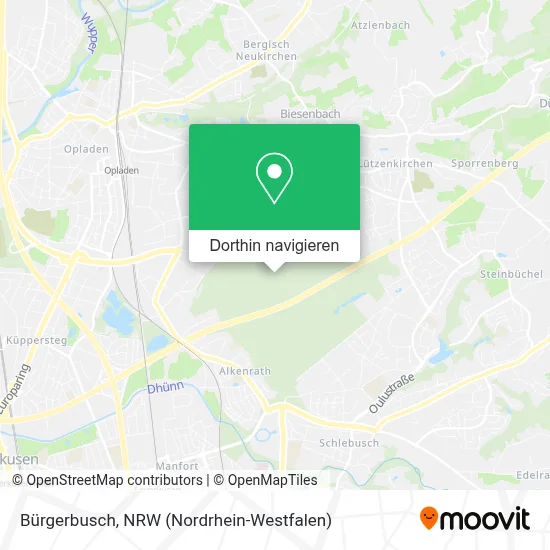 Bürgerbusch Karte