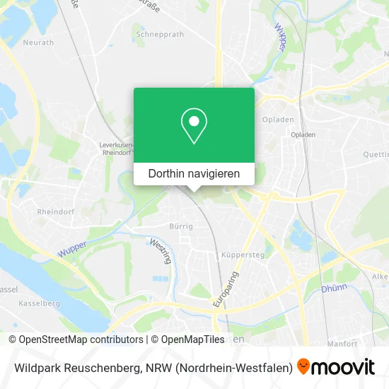 Wildpark Reuschenberg Karte