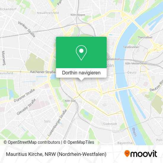 Mauritius Kirche Karte