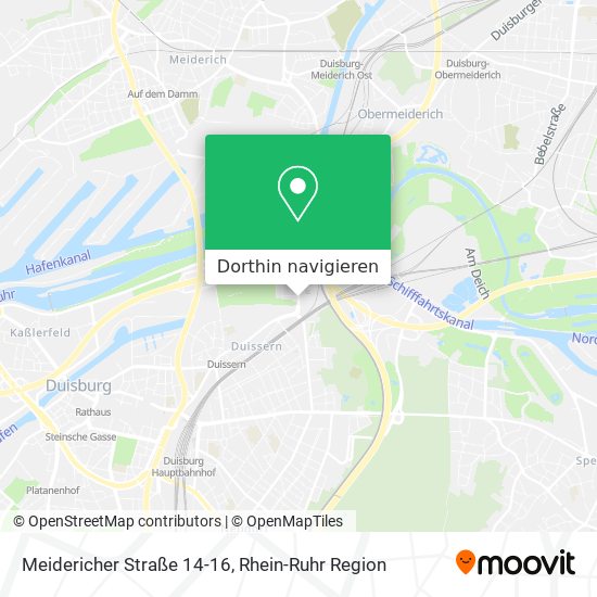 Meidericher Straße 14-16 Karte