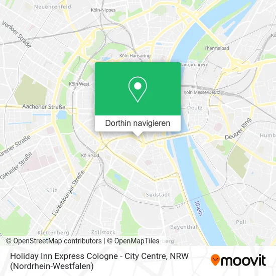 Holiday Inn Express Cologne - City Centre Karte