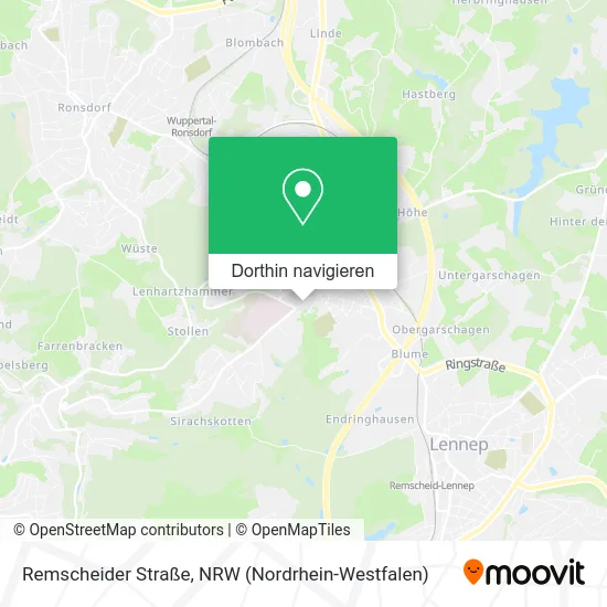 Remscheider Straße Karte