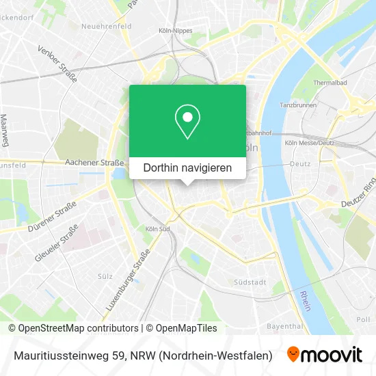 Mauritiussteinweg 59 Karte