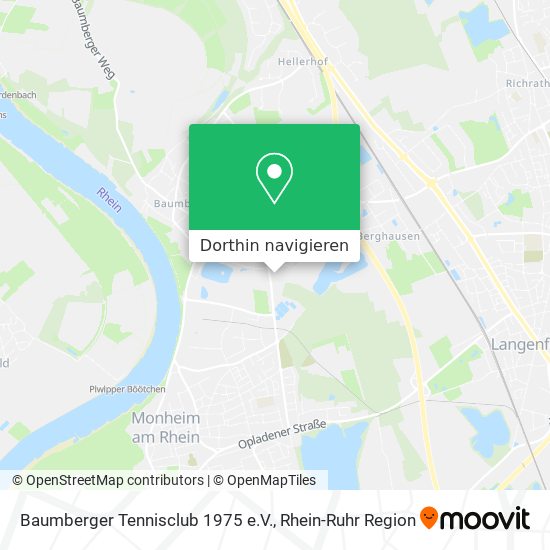 Baumberger Tennisclub 1975 e.V. Karte