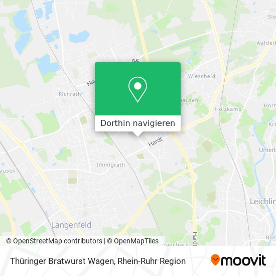 Thüringer Bratwurst Wagen Karte