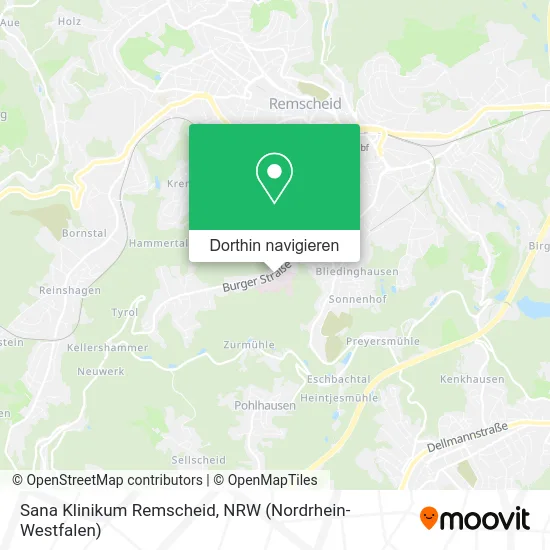 Sana Klinikum Remscheid Karte