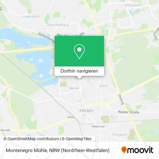 Montenegro Mühle Karte