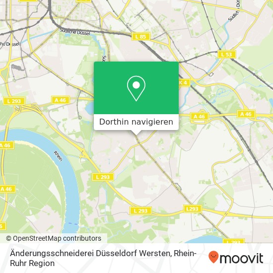 Änderungsschneiderei Düsseldorf Wersten Karte