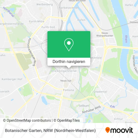 Botanischer Garten Karte