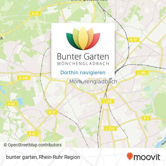 bunter garten Karte