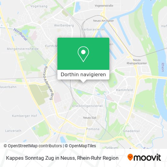 Kappes Sonntag Zug in Neuss Karte