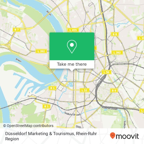 Düsseldorf Marketing & Tourismus Karte