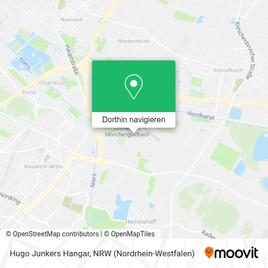 Hugo Junkers Hangar Karte