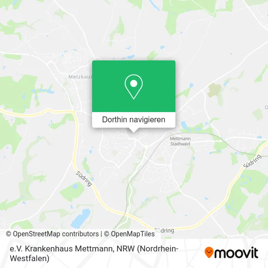 e.V. Krankenhaus Mettmann Karte